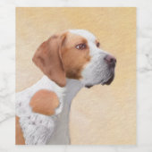 Tekenaanwijzer - Kute Original Dog Art Wijn Etiket (Enkel label)