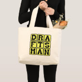 Tekenaar, Technisch Plan Maker Grote Tote Bag (Voorkant (product))