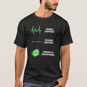 Tekenaar Tekenaar Werknemer Ruwe Schetsen T-shirt