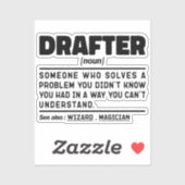 Tekenaar Zelfstandig naamwoord Professionele Werkn Sticker (Vel)