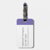 Tekenafbeelding bewerken bagagelabel (Achterkant verticaal)