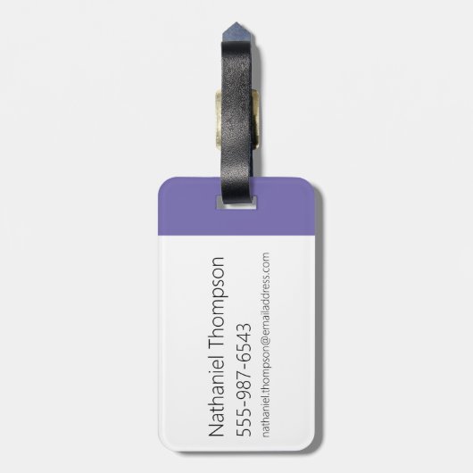 Tekenafbeelding bewerken bagagelabel (Achterkant verticaal)