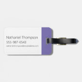 Tekenafbeelding bewerken bagagelabel (Achterkant horizontaal)