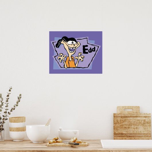 Tekenafbeelding bewerken poster (Keuken)