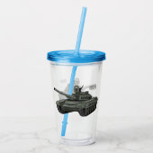 Tekenafbeelding cartoon acryl drinkbeker (Achterkant)