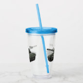 Tekenafbeelding cartoon acryl drinkbeker (Links)