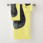 Tekenafbeelding cartoon bad handdoek (Insitu)