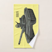 Tekenafbeelding cartoon bad handdoek (Handdoek)