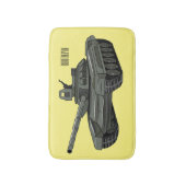 Tekenafbeelding cartoon badmat (Voorkant Verticaal)