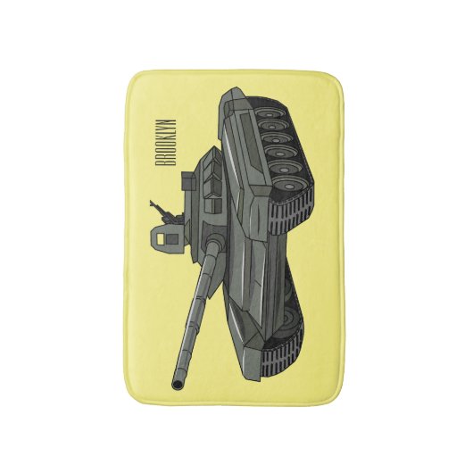 Tekenafbeelding cartoon badmat (Voorkant Verticaal)