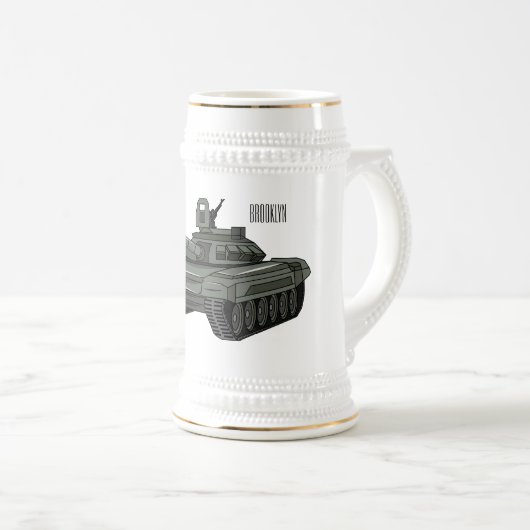 Tekenafbeelding cartoon bierpul (Voorkant rechts)