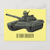 Tekenafbeelding cartoon briefkaart (Voorkant)