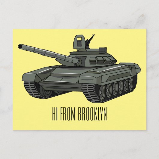 Tekenafbeelding cartoon briefkaart (Voorkant)