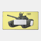 Tekenafbeelding cartoon bureaumat (Keyboard & Muis)