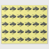 Tekenafbeelding cartoon cadeaupapier (Vlak)