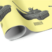 Tekenafbeelding cartoon cadeaupapier (Rol Hoek)