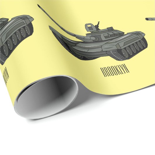 Tekenafbeelding cartoon cadeaupapier (Rol Hoek)