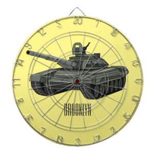 Tekenafbeelding cartoon dartbord