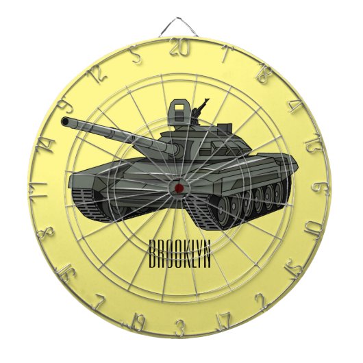Tekenafbeelding cartoon dartbord (Voorkant)