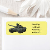 Tekenafbeelding cartoon etiket (Insitu)