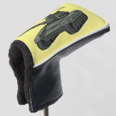 Tekenafbeelding cartoon golfheadcover (3/4 voorkant)