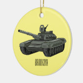 Tekenafbeelding cartoon keramisch ornament (Links)