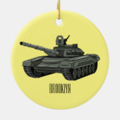 Tekenafbeelding cartoon keramisch ornament (Achterkant)