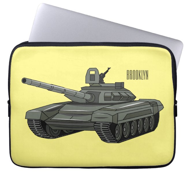 Tekenafbeelding cartoon laptop sleeve (Voorkant)