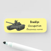 Tekenafbeelding cartoon naamplaatje (In situ)