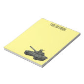 Tekenafbeelding cartoon notitieblok (Linkerzijde)