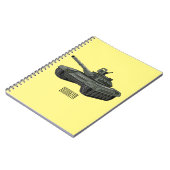 Tekenafbeelding cartoon notitieboek (Linkerzijde)