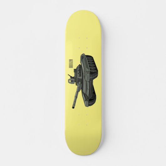 Tekenafbeelding cartoon persoonlijk skateboard (Voorkant)