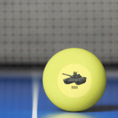 Tekenafbeelding cartoon pingpongbal (Net)