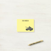 Tekenafbeelding cartoon post-it® notes (Op bureau)