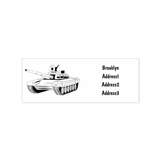 Tekenafbeelding cartoon rubberstempel (Afrduk)