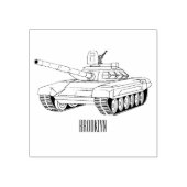 Tekenafbeelding cartoon rubberstempel (Afrduk)