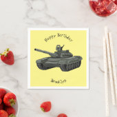 Tekenafbeelding cartoon servet (Insitu)