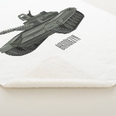 Tekenafbeelding cartoon sherpa deken (3/4)