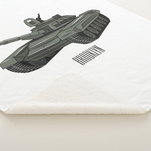 Tekenafbeelding cartoon sherpa deken (3/4)