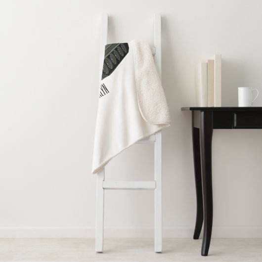 Tekenafbeelding cartoon sherpa deken (In situ)