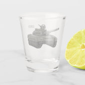 Tekenafbeelding cartoon shot glas (Achterkant)