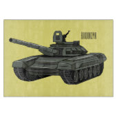 Tekenafbeelding cartoon snijplank (Voorkant)