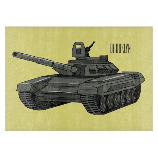 Tekenafbeelding cartoon snijplank (Voorkant)