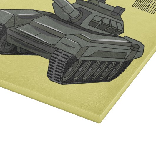 Tekenafbeelding cartoon snijplank (Hoek)