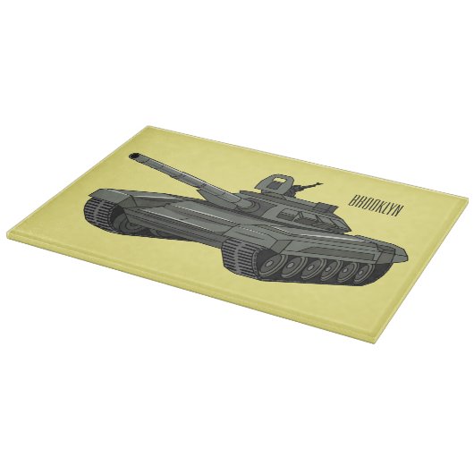 Tekenafbeelding cartoon snijplank (Hoek)