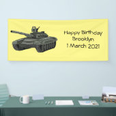 Tekenafbeelding cartoon spandoek (Beurs)