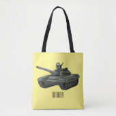 Tekenafbeelding cartoon tote bag (Voorkant)