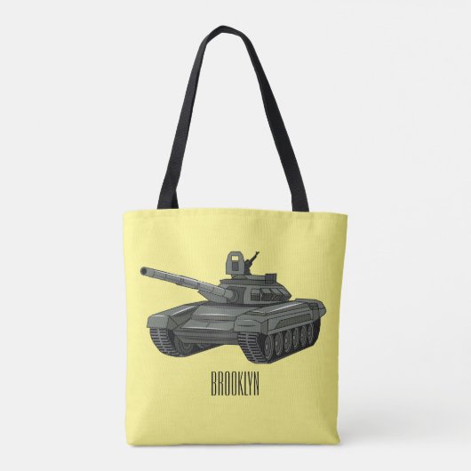 Tekenafbeelding cartoon tote bag (Achterkant)