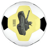 Tekenafbeelding cartoon voetbal (Gedraaid)