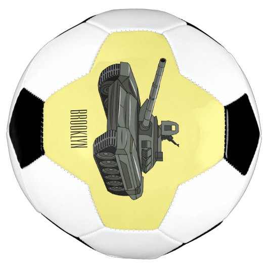 Tekenafbeelding cartoon voetbal (Gedraaid)